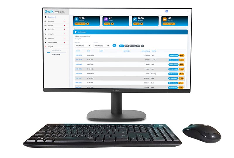 Comprehensive invoicing solution
